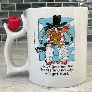 Spinners Horse Cowboy Just give me the treats & nobody will get hurt Coffee Mug